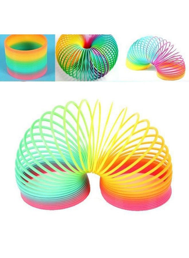 لعبة الزنبرك بتصميم أملس جذّاب بألوان قوس قزح 3x3x3سم