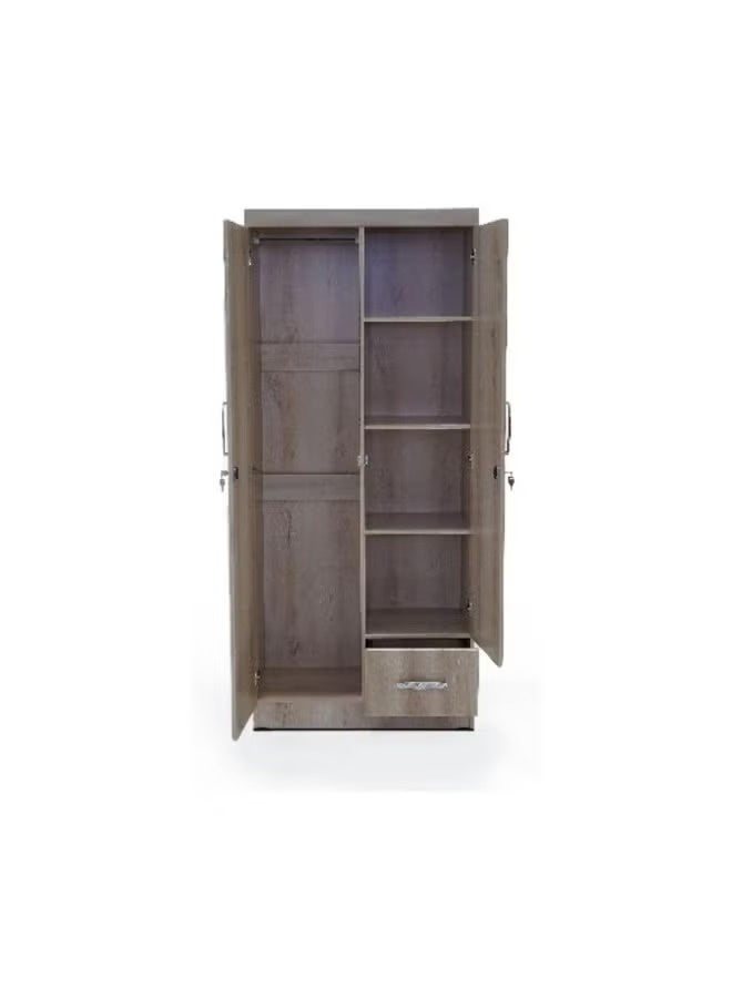 SULSHA 2 Door Wooden Wardrobe | Cabinet | Cupboard Engineered Wood Perfect Modern | Stylish Heavy Duty - Image 2