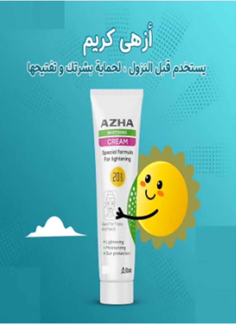 أزهى كريم تبييض الوجه والرقبة 30 جم  - Image 4