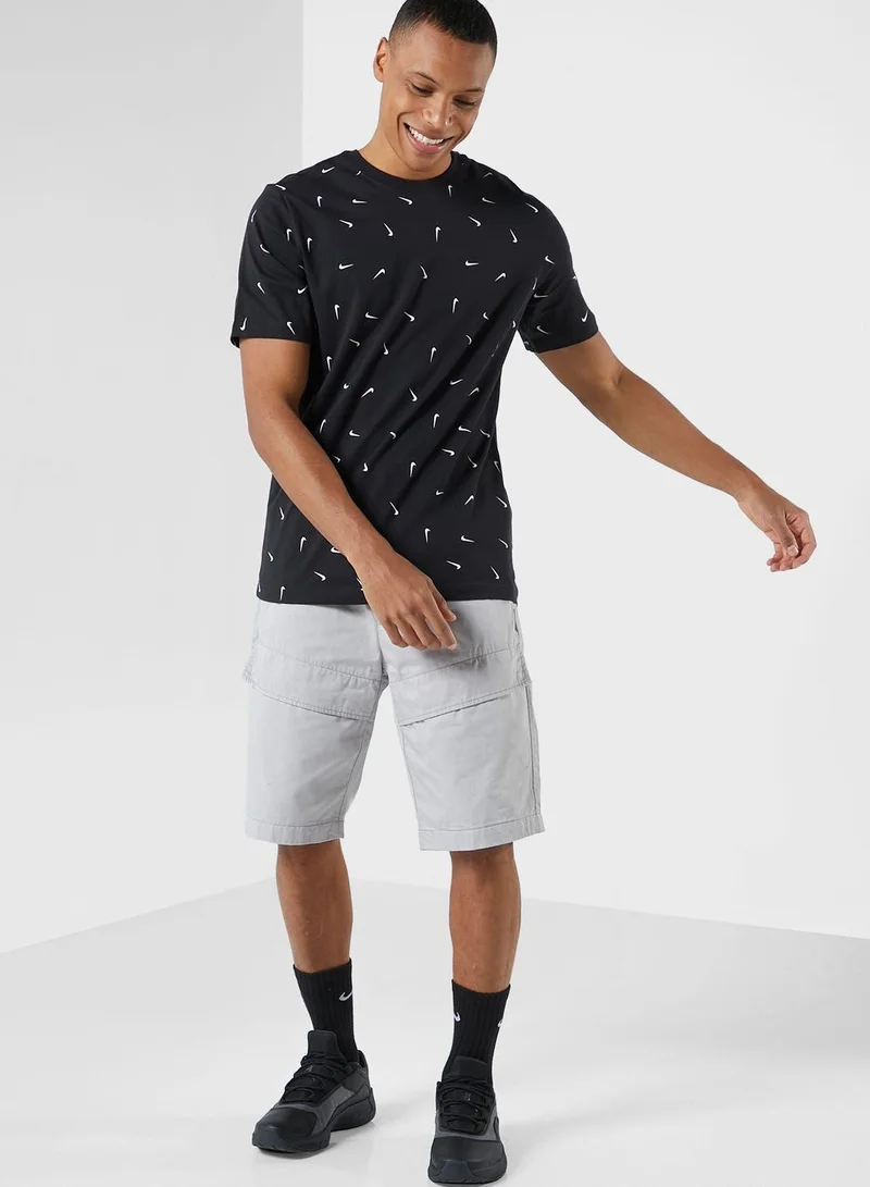 Nike Men's Sportswear Club Allover Print T-Shirt