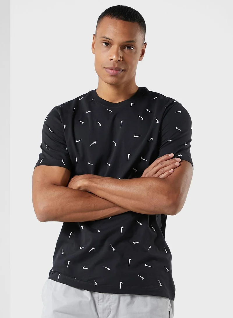 Nike Men's Sportswear Club Allover Print T-Shirt