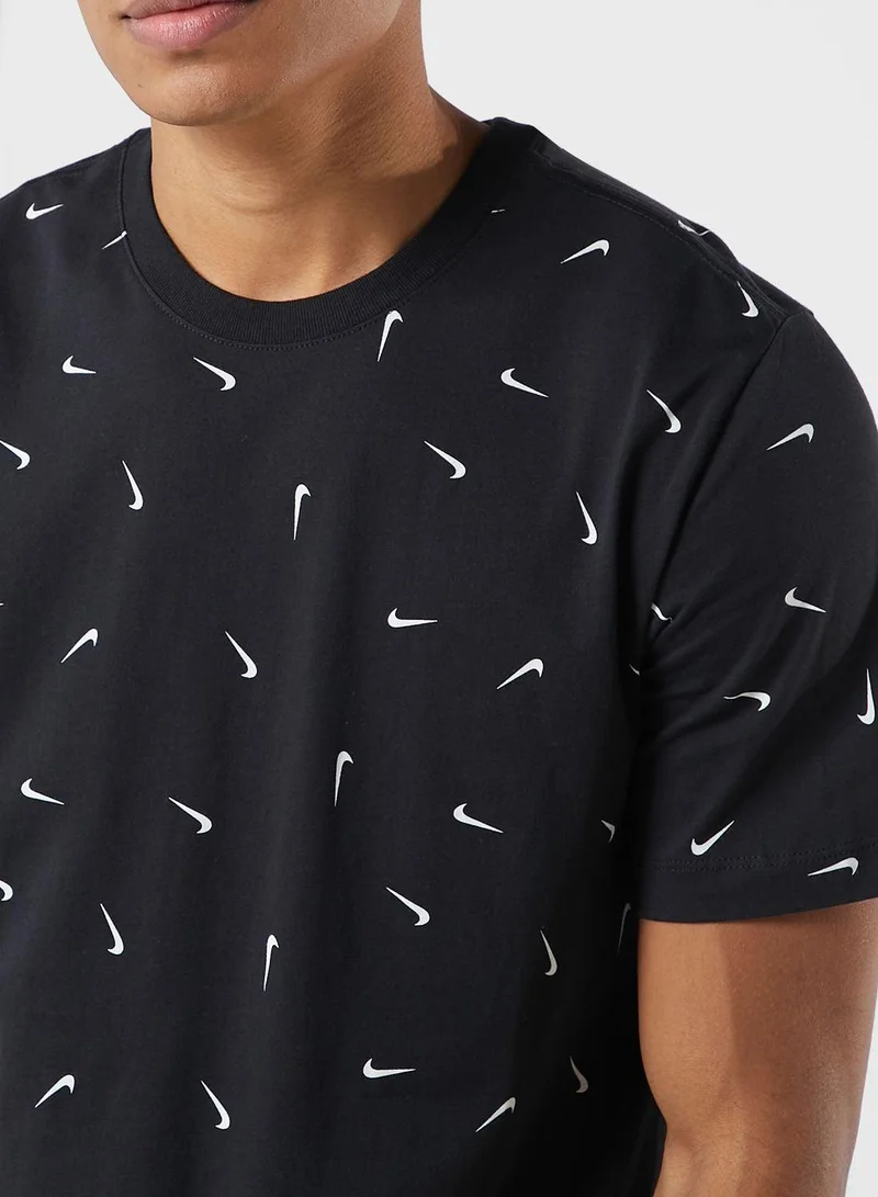 Nike Men's Sportswear Club Allover Print T-Shirt