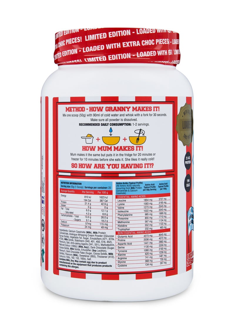 آدونیس بسكويت أدونيس البروتيني بنكهة عجينة الكوكيز ورقائق الشوكولاتة، 1 كجم - Image 3