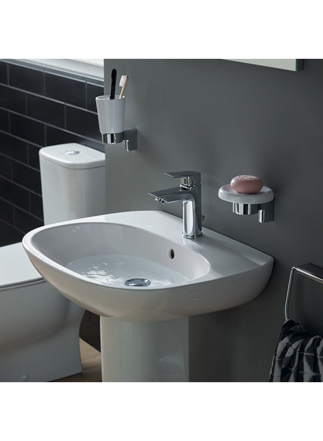GROHE Eurosmart Single Lever Basin Mixer, Chrome – Bathroom Sink Faucet with Water-Saving Technology, German Engineering - Image 3