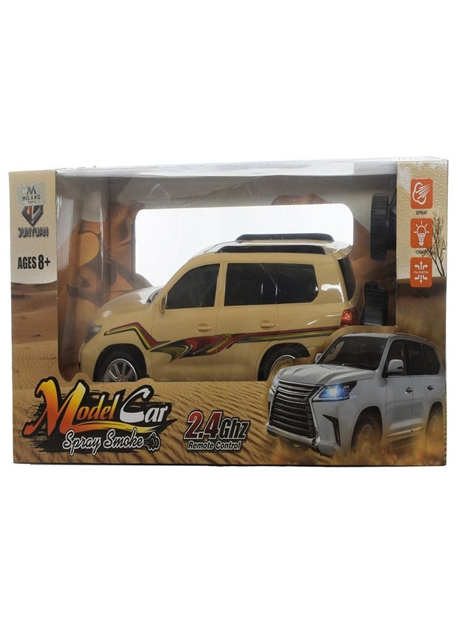 سيارة سفاري 1:12 ابيض مع ريموت تحكم - QX3688-46T - Image 1