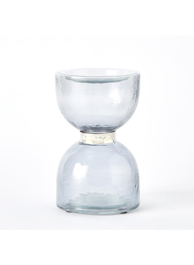 Tagus Glass Candleholder With Nickel Steel Ring 10X10X18 Xm  - Image 5