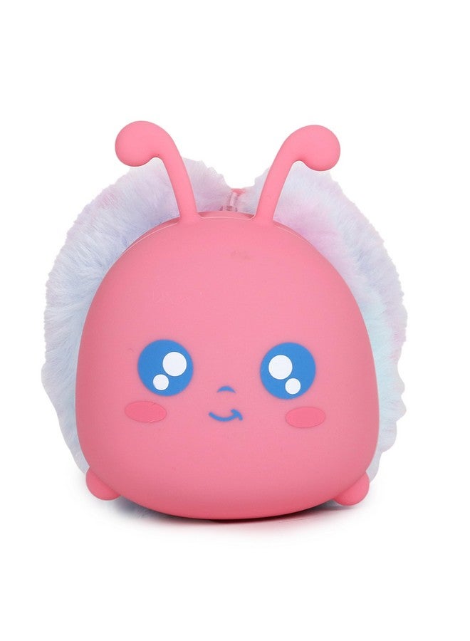 Samvardhan SAMVARDHAN Cute Animal Plush Pencil Case for Kids and Girls - Soft and Adorable Caterpillar, Unicorn, and Bear Design, School Supplies (Pink) - Image 2