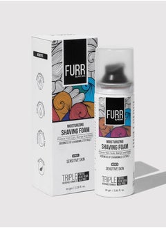 Furr FURR Moisturizing Shaving Foam for Women, Enriched with Aloe vera, Vitamin E and Tea Tree Oil, and Anti Bacterial Properties For Sensitive Skin - 65 gm  - Image 1