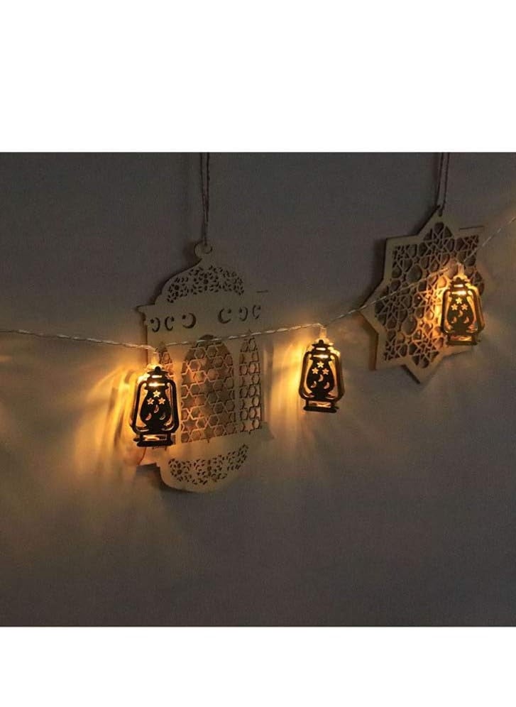 co arma A chain of golden lamps suitable for Ramadan, 120 cm  - Image 3