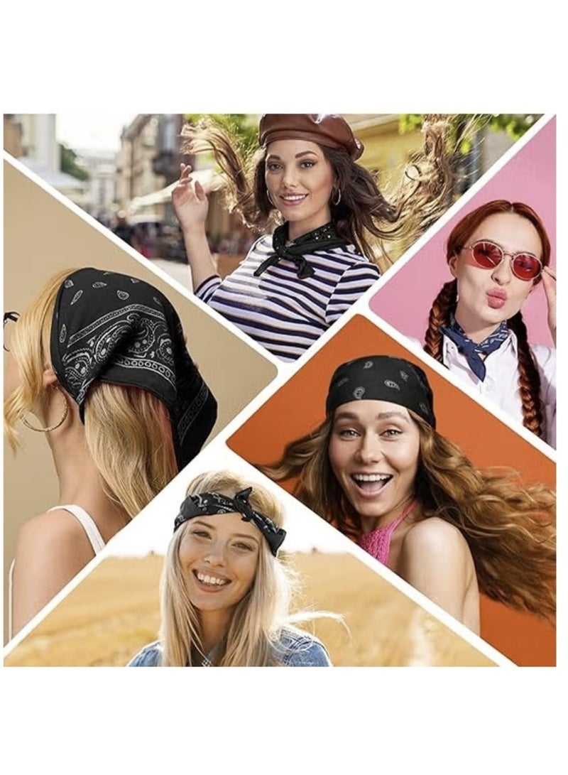Beauenty Vintage Printed Headscarf Black - Image 5