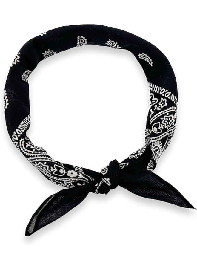 Beauenty Vintage Printed Headscarf Black - Image 2