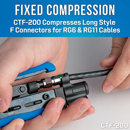Jonard Tools TK-82 COAX Tool Kit - 8 Piece COAX Cable Network Tool Kit Featuring Coaxial Cable Stripper RG59 / RG6 / RG7 / RG11, CATV Tools and Compression Tool for Long F Connector - Image 2