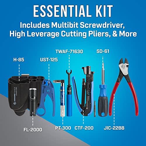 Jonard Tools TK-82 COAX Tool Kit - 8 Piece COAX Cable Network Tool Kit Featuring Coaxial Cable Stripper RG59 / RG6 / RG7 / RG11, CATV Tools and Compression Tool for Long F Connector - Image 5