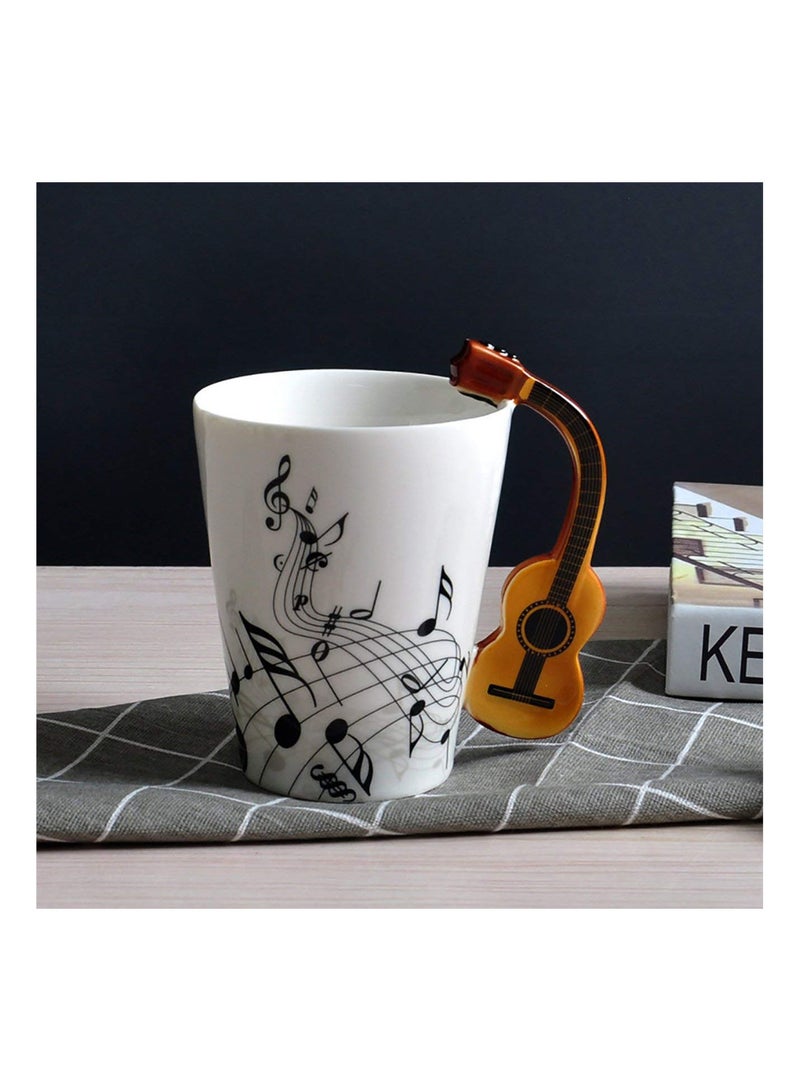 GGOOT Creative Musical Ceramic Cup Personality Music Cup Musical Instrument Large Mug Coffee Cup Unique Gift - Image 4