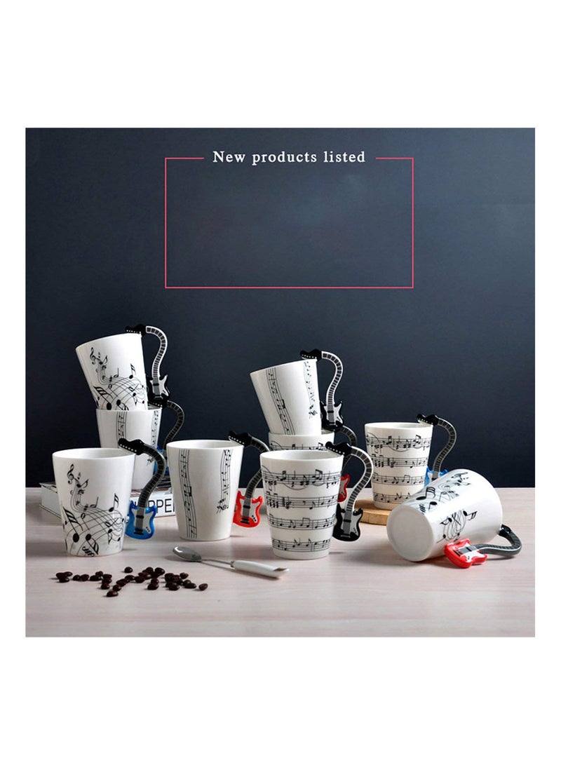 GGOOT Creative Musical Ceramic Cup Personality Music Cup Musical Instrument Large Mug Coffee Cup Unique Gift - Image 5