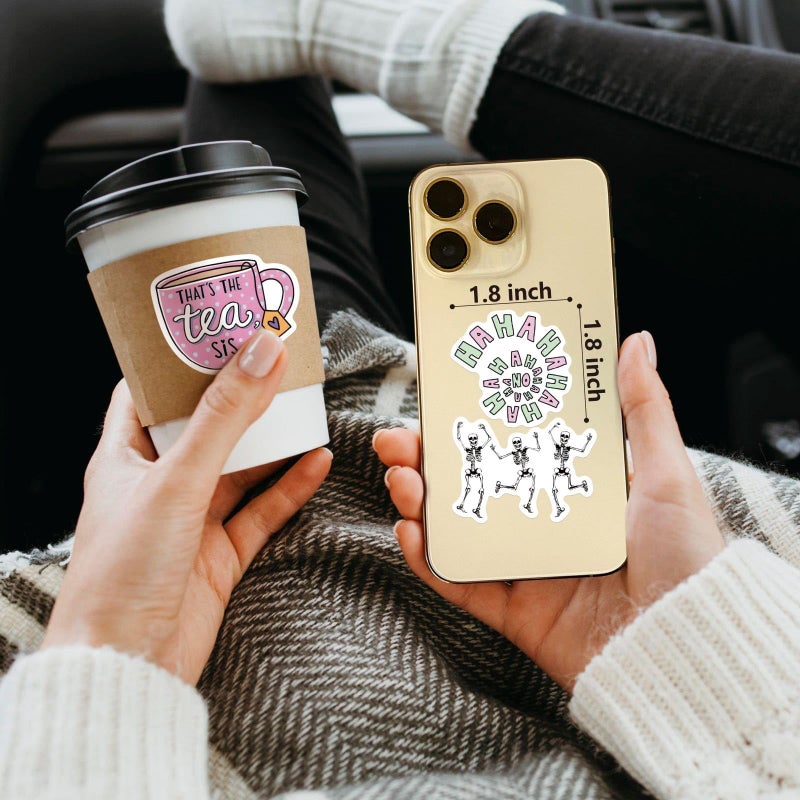 Joyppy 150 PCS Hilarious Stickers for Adults,Funny Meme Sarcastic Weird Snarky Cool Dark Humor Sticker Packs for Bumper Water Bottles Laptops Scrapbooking Waterproof Men Work Decals - Image 5