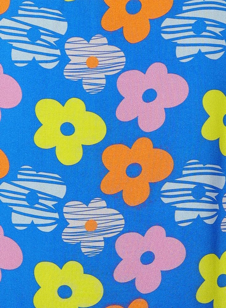 AIKO - Girls rayon Coord Set with cute Floral Pattern Design - Image 2