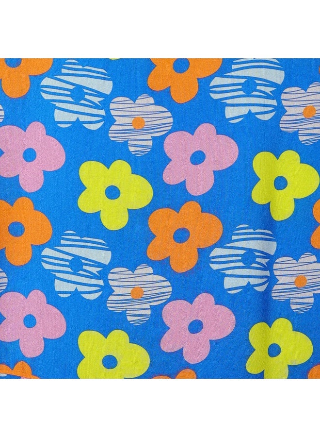 AIKO - Girls Rayon Coord Set with Cute Floral Pattern Design - Image 5