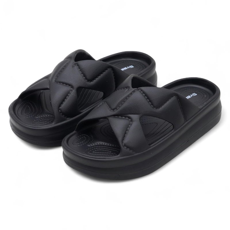 SVAAR صندل سفاار النسائي الناعم ذو المنصة خفيف الوزن وسهل الارتداء مع أحزمة متقاطعة مبطنة - Image 5