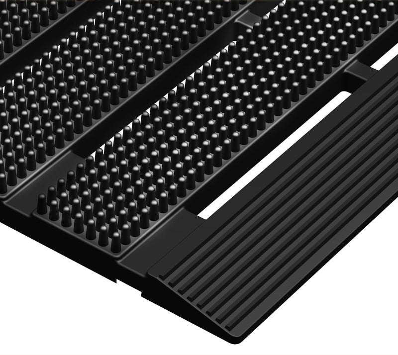 MATALL Heavy Duty Outdoor Mat - 18 x 30 Inches Non-Slip Drainage Floor Mat for All Weather Garage Pool Home Entry Indoor Mud Mat - Image 1