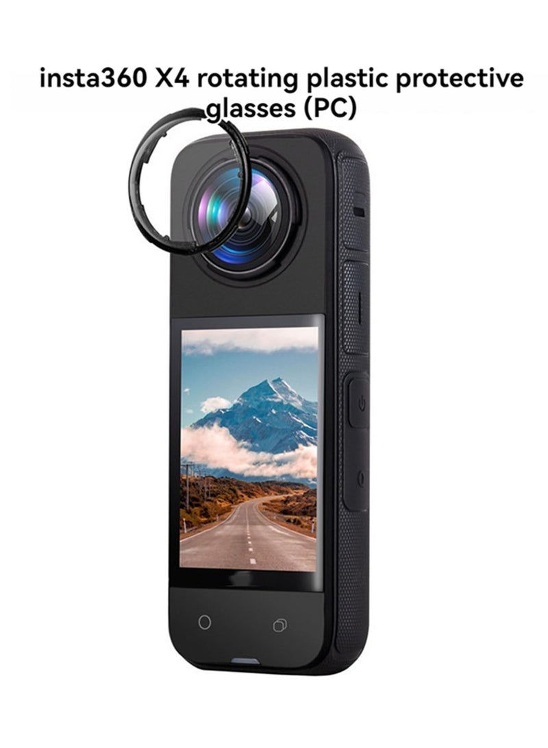 Rotary Standard Lens Guards Protective Cover Compatible with Insta360 X4 PC Lens Protector Cap Cover Case for Insta360 X4 Camera Accessories  - Image 1