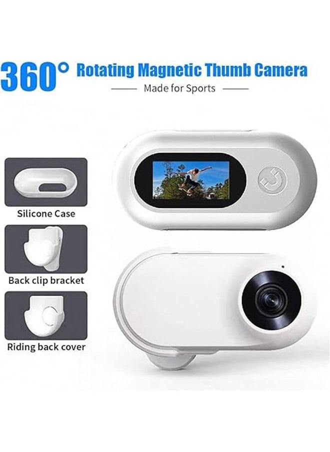 General Thumb Action Camera, 1080p Mini High Transparency Action Camera with Screen, HD 1080p Thumb Action Camera, Outdoor Waterproof Action Camera  - Image 3