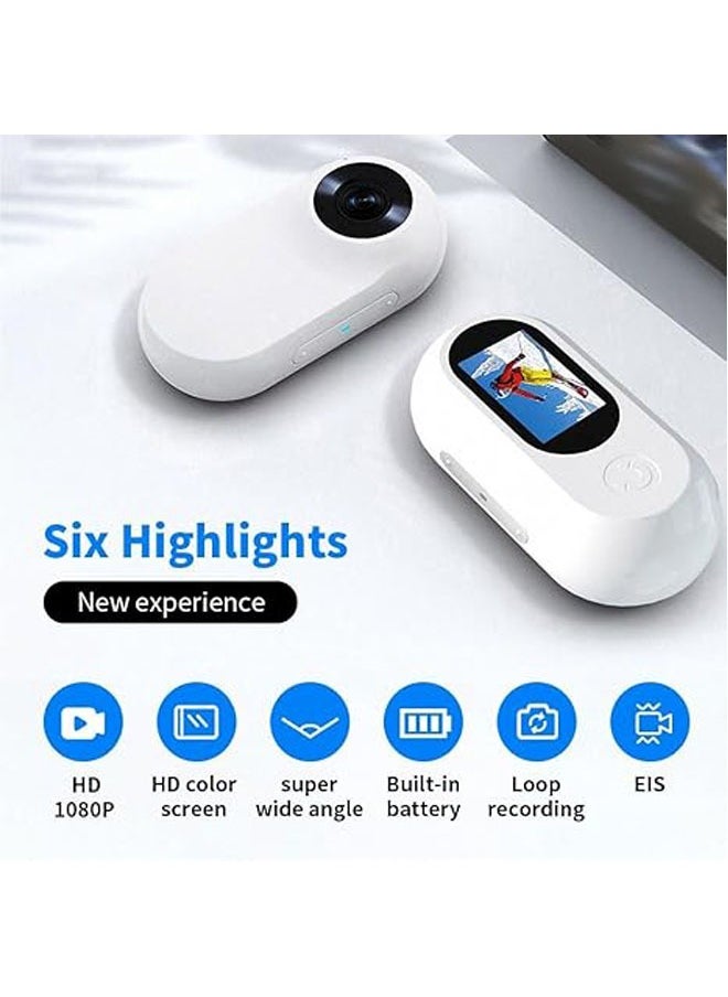 General Thumb Action Camera, 1080p Mini High Transparency Action Camera with Screen, HD 1080p Thumb Action Camera, Outdoor Waterproof Action Camera  - Image 4