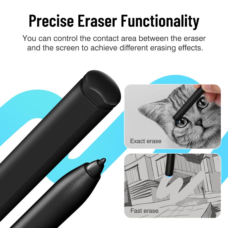 abasuto Magnetic Stylus Pen for Remarkable 2 Pen with Eraser, Digital Replacement Pen for Remarkable 2 Stylus Alternative Marker Plus, 4096 Pressure Sensitivity, Palm Rejection, Tilt Support with 5 Pen Tips - Image 4