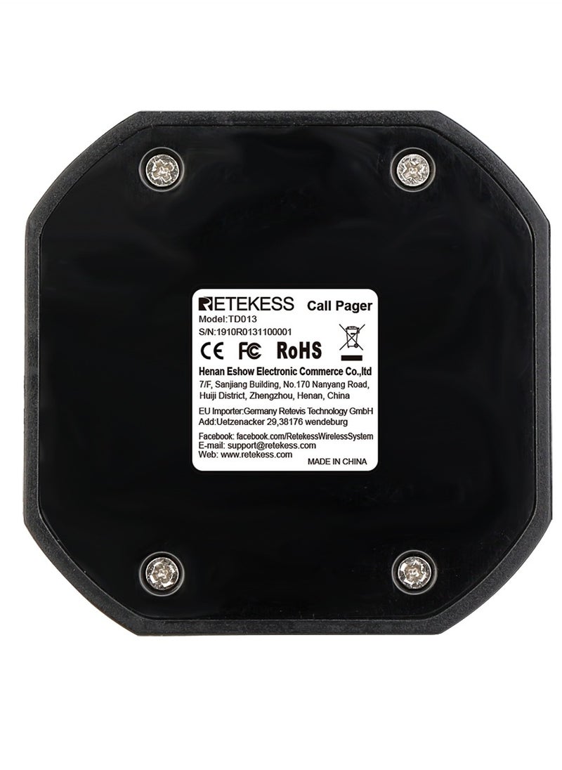 Retekess - A wireless calling system for calling restaurants and cafes and requesting payment, with 10 pieces of a wireless call button for calling employees in restaurants and cafes and requesting payment. - Image 1