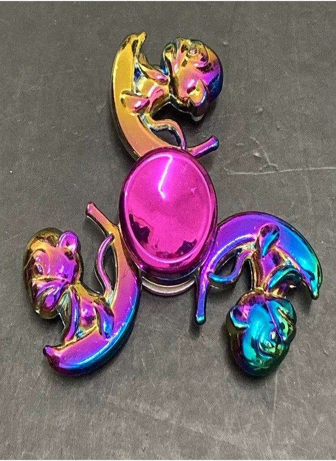 Spinner - Luxury Colored Zinc Alloy Fidget Spinner with Banana Monkey Design - Durable and Portable Handheld for Comfort and Focus Fidget Spinner - Image 1