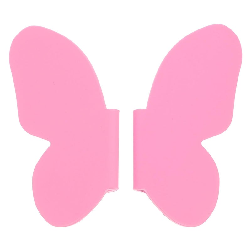 Pink Butterfly Cabinet Drawer Pulls 1 Pair Dresser Hardware Knobs for Cabinets - Image 2
