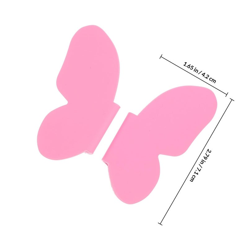 Pink Butterfly Cabinet Drawer Pulls 1 Pair Dresser Hardware Knobs for Cabinets - Image 3