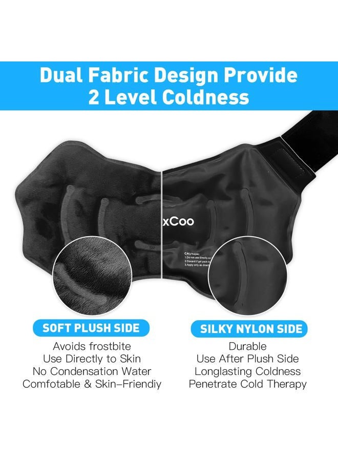 RelaxCoo Ankle Ice Pack Wrap for Swelling, Reusable Gel Ice Pack for Ankle Injuries, Cold Compress Therapy for Foot Pain Relief, Achilles Tendonitis, Plantar Fasciitis, Sprains - Image 3