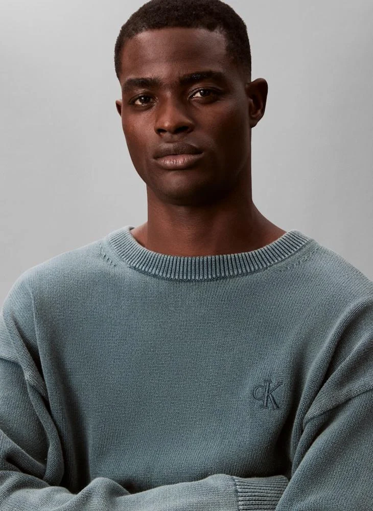 Calvin Klein Jeans  Crew Neck Long Sleeve Sweater for Men | Best Price UAE