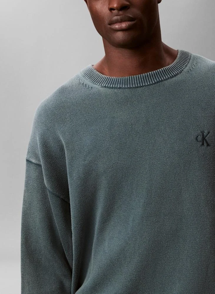 Calvin Klein Jeans  Crew Neck Long Sleeve Sweater for Men | Best Price UAE