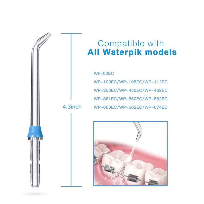 Ronsit Replacement Classic Jet Tips Compatible with Waterpik Water Flossers and Other Brand Oral Irrigators, Flosser Refill Replacement Heads, Classic Jet Nozzle Accessories (6-Pack) - Image 2