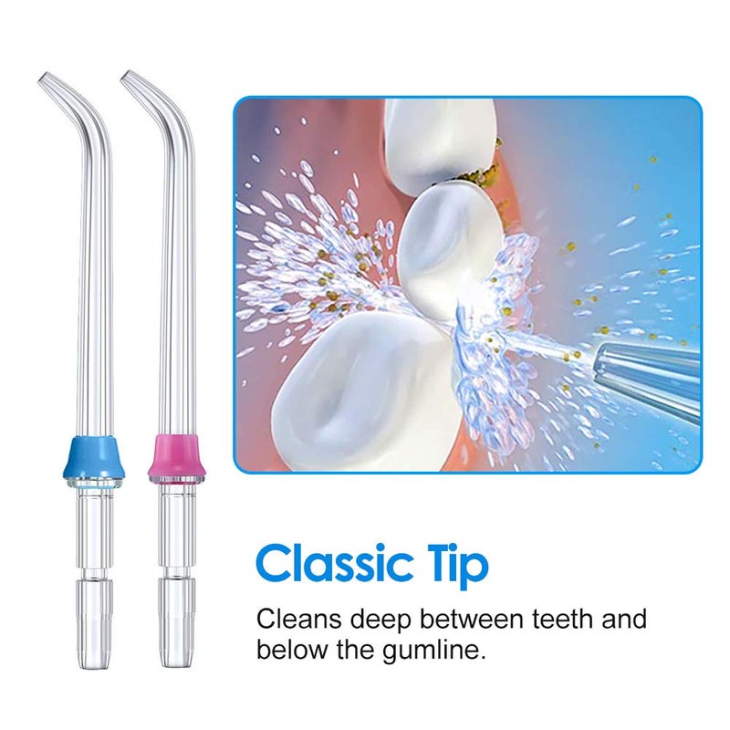 Ronsit Replacement Classic Jet Tips Compatible with Waterpik Water Flossers and Other Brand Oral Irrigators, Flosser Refill Replacement Heads, Classic Jet Nozzle Accessories (6-Pack) - Image 3