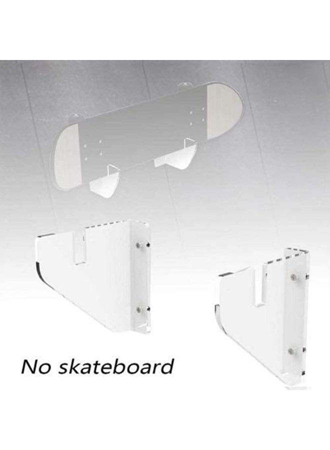 Generic Skateboard Wall Mount Display Rack Skateboard Wall Rack Display Rack Hanger Rack Skateboard Wall Mount Bracket Deck Rack  - Image 2