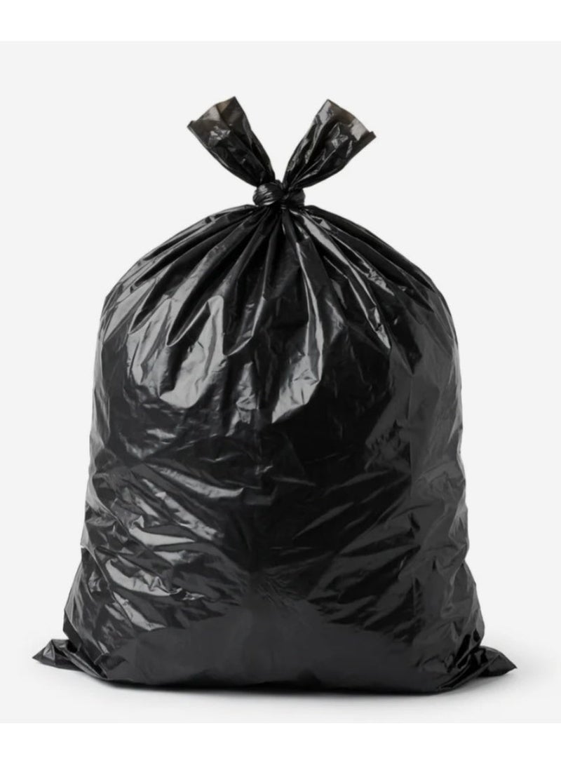 AKDC Garbage Bags Roll, 20 Bags, 50 Gallon, 75 × 103 cm (Medium) - Black - Image 2
