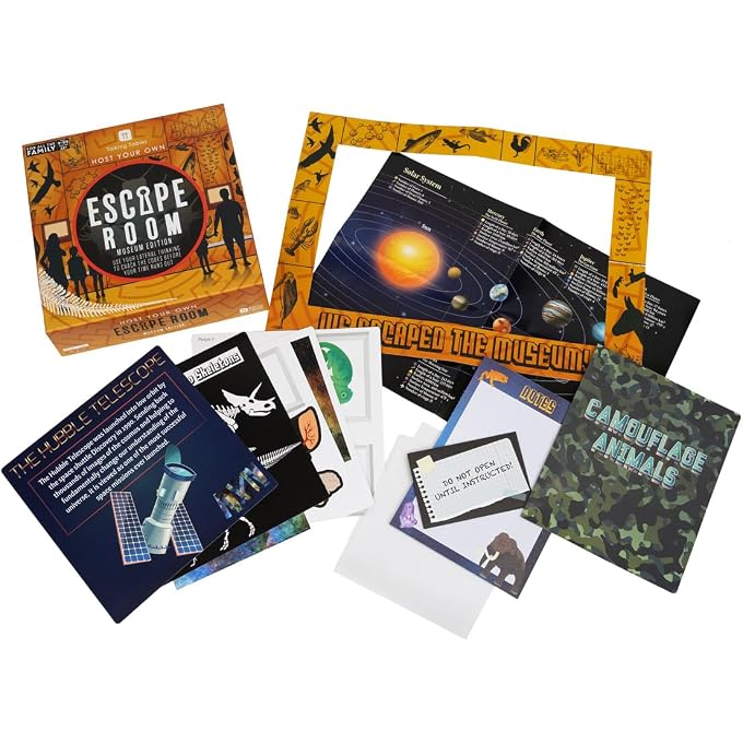 Talking Tables Museum Themed Escape Room Game for Kids | Solve Unique Puzzles and Codes to Find The Exit in Time! Interactive Family Games Night, Age 9+, 2+4 Players, Ideal Gift for Boys and Girls - Image 3