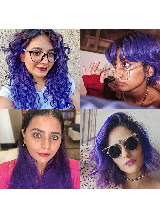 Paradyes Semipermanent Crinkle Violet Diy Conditioner Based Hair Colour Infused With Aloevera Bhringaraj Brahmi Almonds & Amla 120 Gm - Image 3