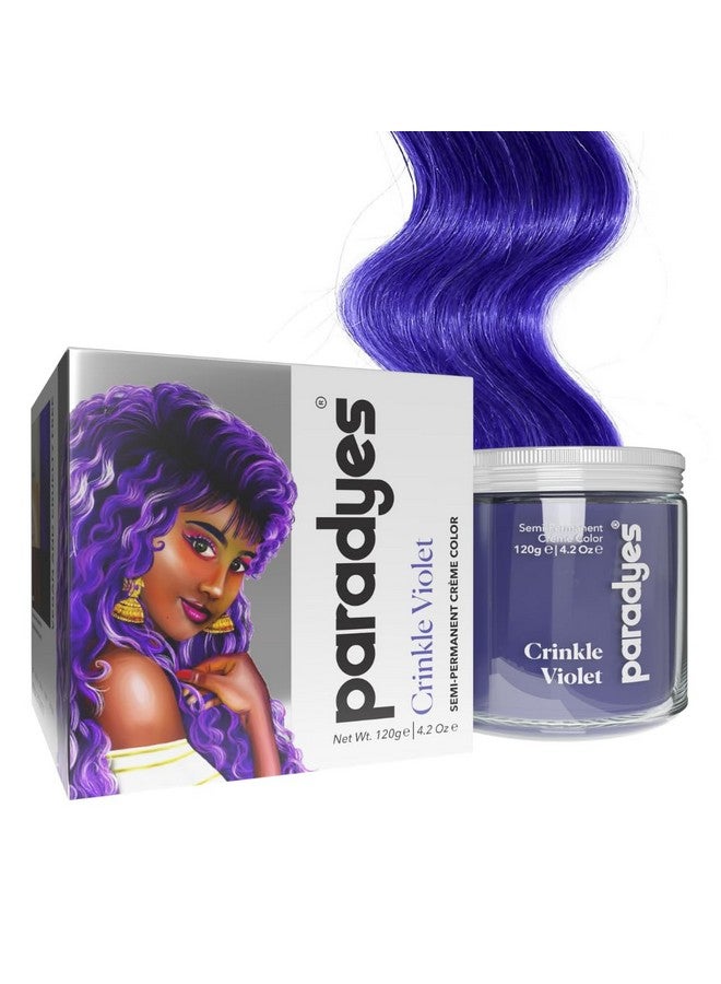 Paradyes Semipermanent Crinkle Violet Diy Conditioner Based Hair Colour Infused With Aloevera Bhringaraj Brahmi Almonds & Amla 120 Gm - Image 1