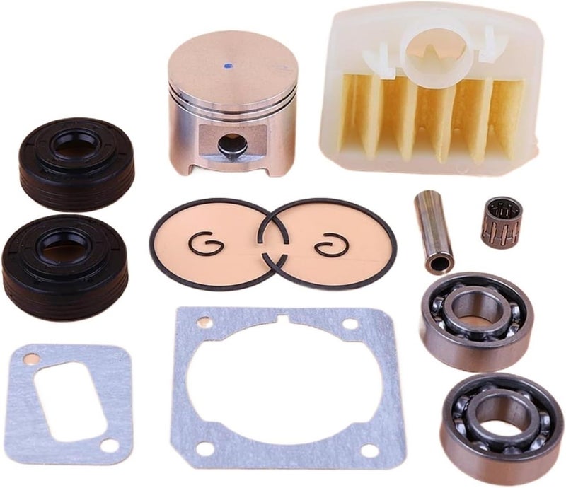 Yurefax 45mm Piston Ring Kit for Husqvarna Chainsaws