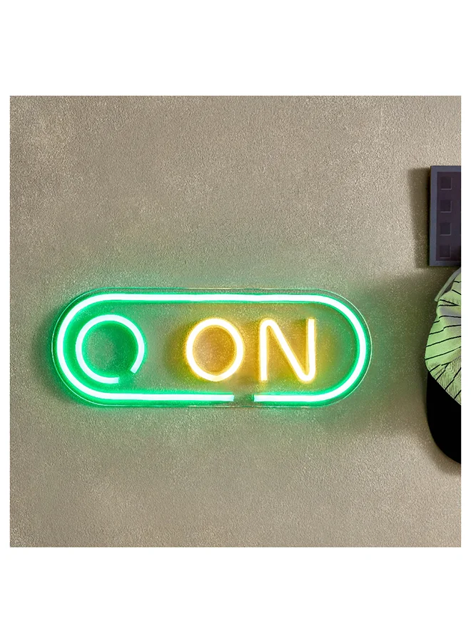 Home Box Arcade On LED Neon Light with 2m USB Cable 42 x 15.5 x 1.6 cm