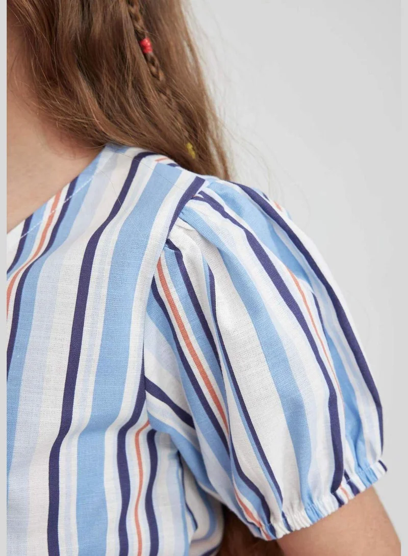 DeFacto Girl Woven Short Sleeve Shirt