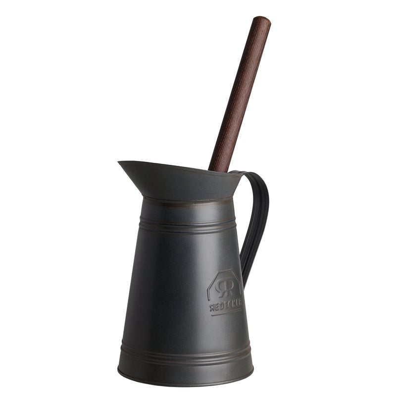 REDECKER Nylon Toilet Brush with Dark Coated Metal Holder, Oiled Thermowood Handle, Replaceable Head, Vintage Design, Made in Germany - Image 4