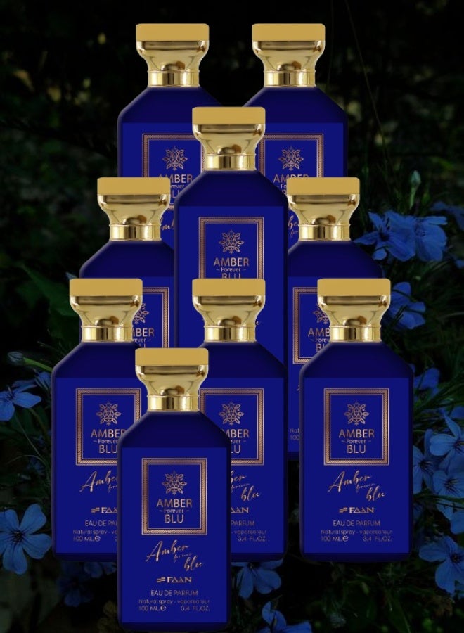فاان 9 قطع عطر عنبر فورإفر بلو 100مل - Image 1