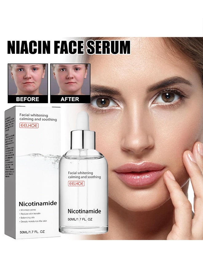 EELHOE Facial Whitening Calming And Soothing，Niacinamide Freckles Removal Serum, Sunnylas Niacinamide Freckles Removal Serum, Niacinamide Serum for Face and Body, Nicotinamide Serum for Blemishes, for All Type Skin 50ml - Image 1