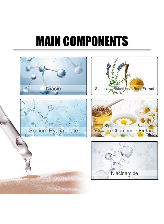 EELHOE Facial Whitening Calming And Soothing，Niacinamide Freckles Removal Serum, Sunnylas Niacinamide Freckles Removal Serum, Niacinamide Serum for Face and Body, Nicotinamide Serum for Blemishes, for All Type Skin 50ml - Image 5