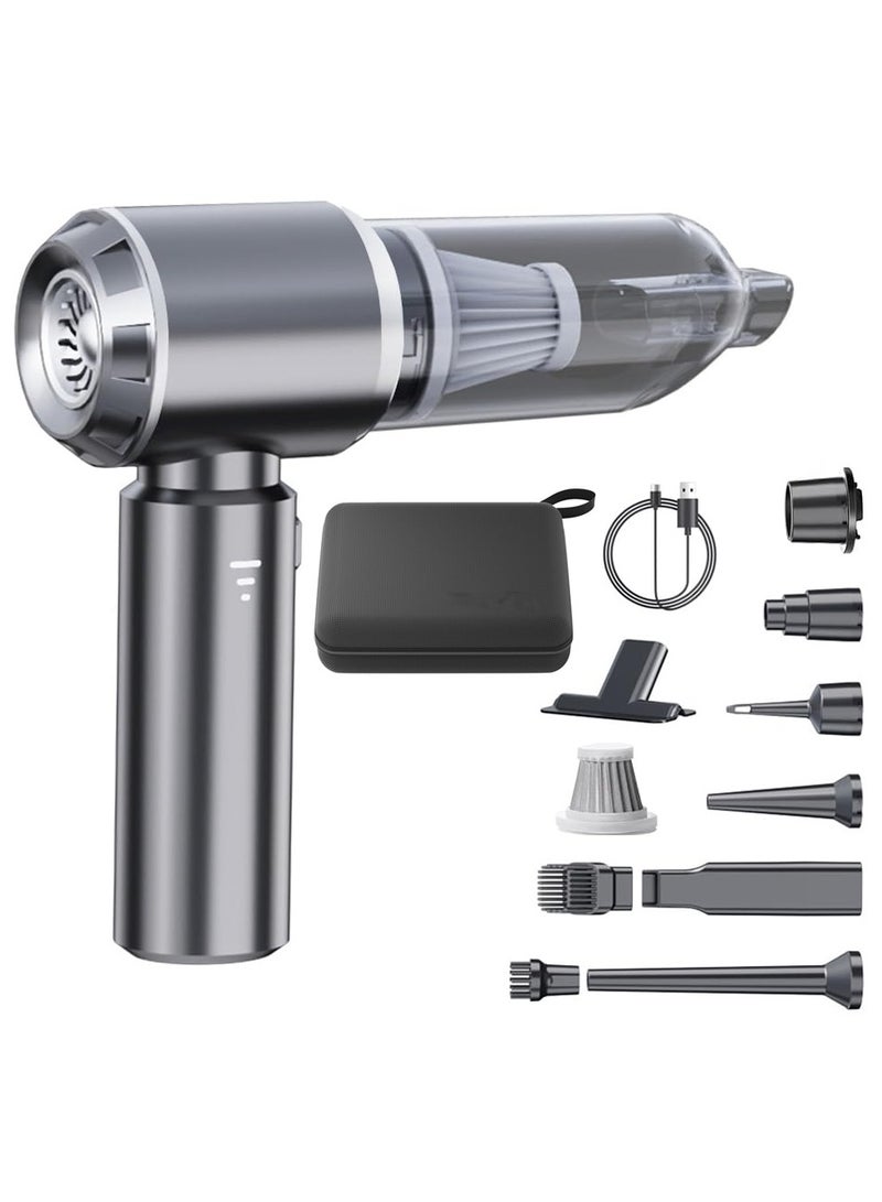 SUITU 16000PA High Power Car Vacuum Cleaner Portable Cordless Mini Vacuum Cleaner 4 in 1 Compressed Air Dust Collector, Blower, Handheld Vacuum Cleaner with Brushless Motor for Car, Home, Office, Camping - Image 1